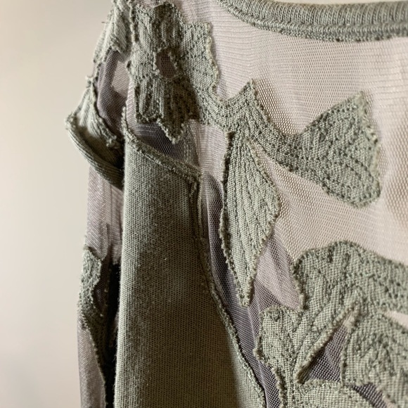 Free People Olive 3/4 Sleeve Top - Picture 4 of 8